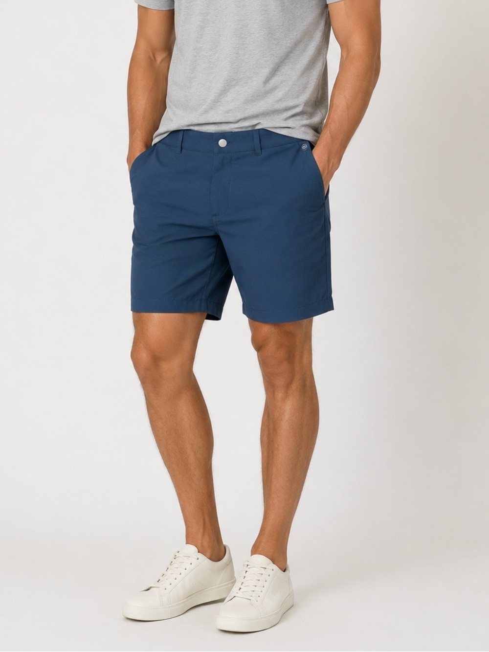 Lululemon Commission Classic Shorts Men's 33 Navy Warpstreme Golf 7” inseam